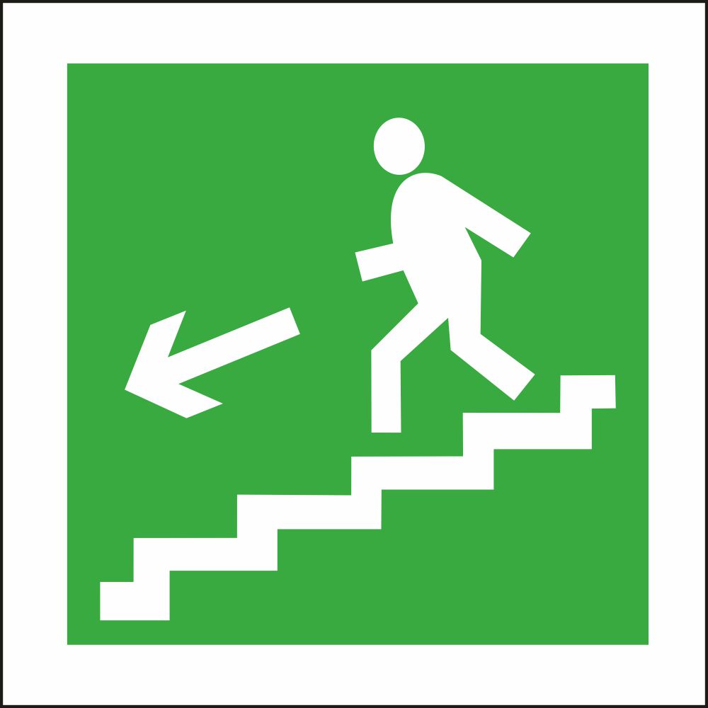 9.16 Направление к эвакуационному выходу по лестнице вниз