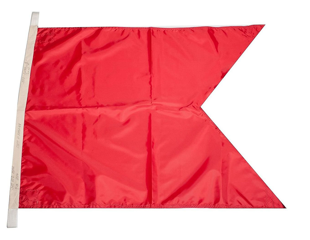 Флаг МСС Браво «Я гружу или выгружаю или имею на борту опасный груз» (50х60 см)