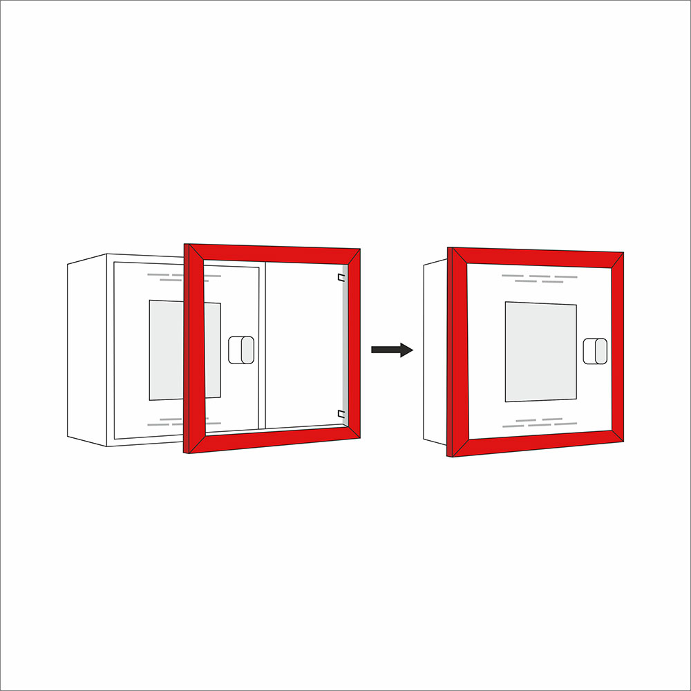 Рамка РШП-К1 красная 590х700х20