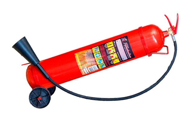 Огнетушитель ОУ-10 с тележкой