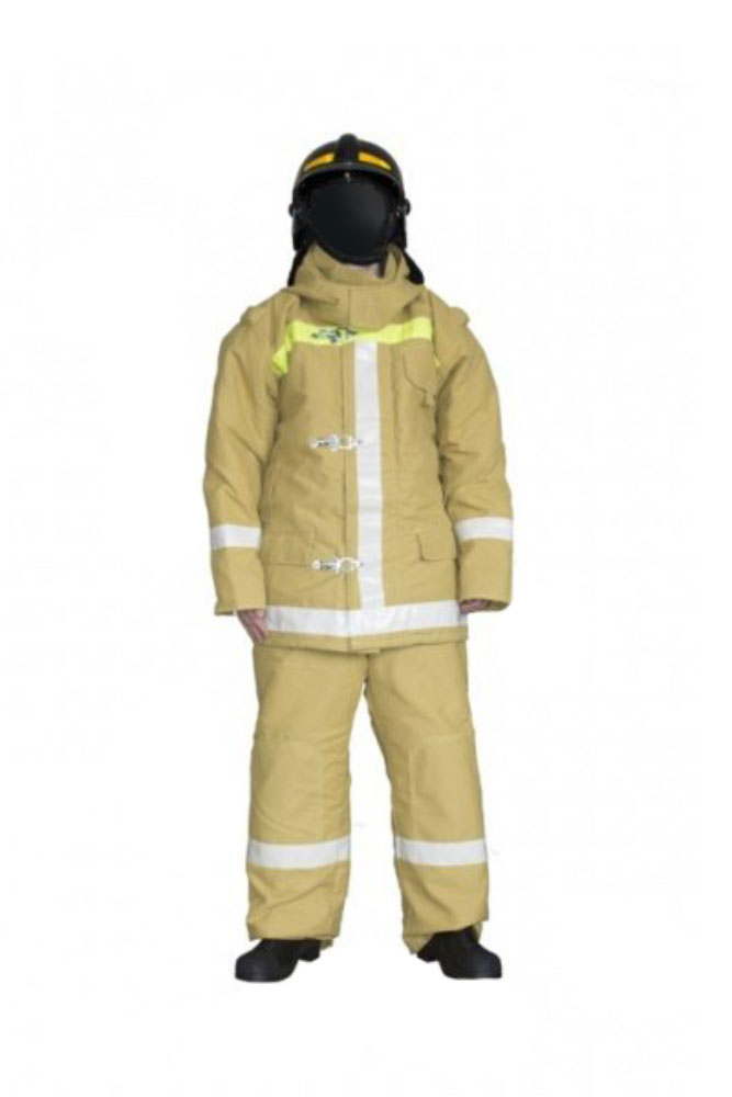 Комплект Пожарного (Состав комплекта: Куртка, Штаны, Рукавицы, Шлем ШКПС, Упаковочная сумка) (РМРС)